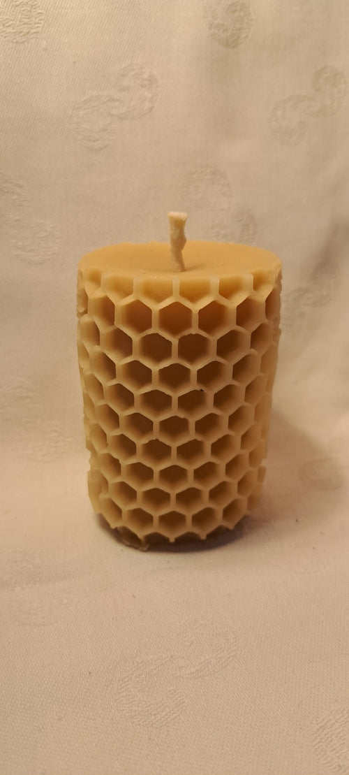 Bee & Flower Pillar Candle