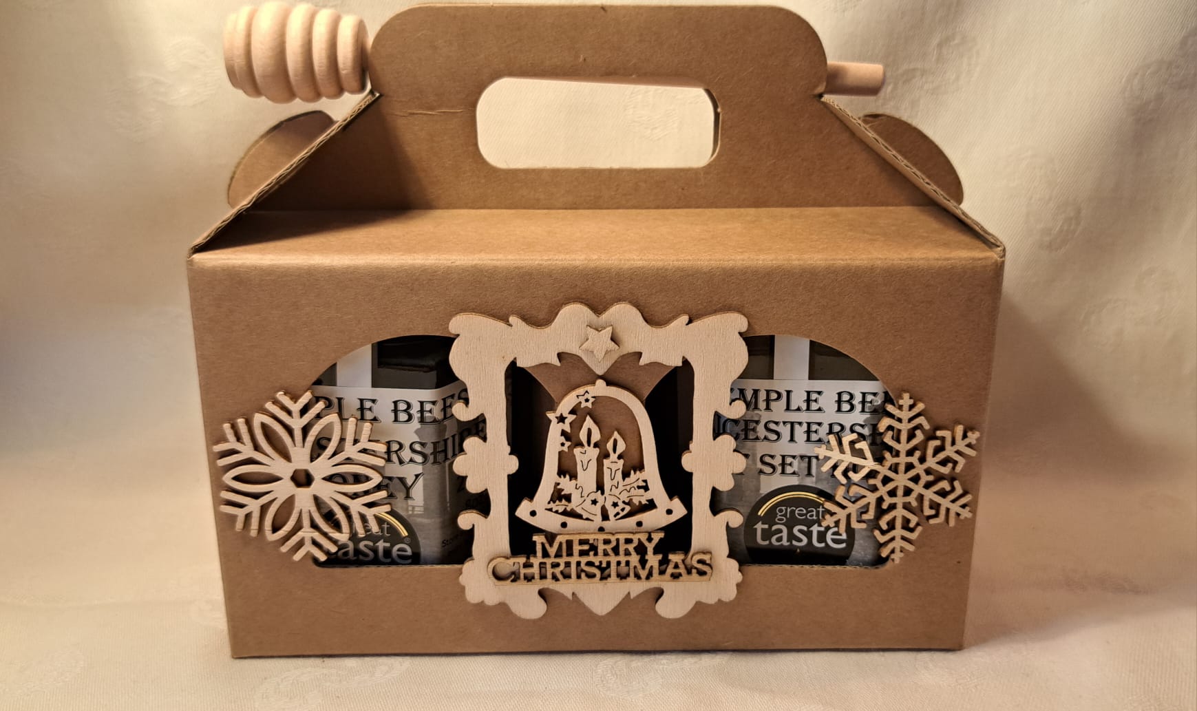 Two 8oz / 227g Honeys in Christmas Box