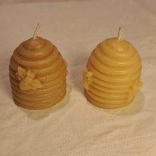 Beehive with large bees